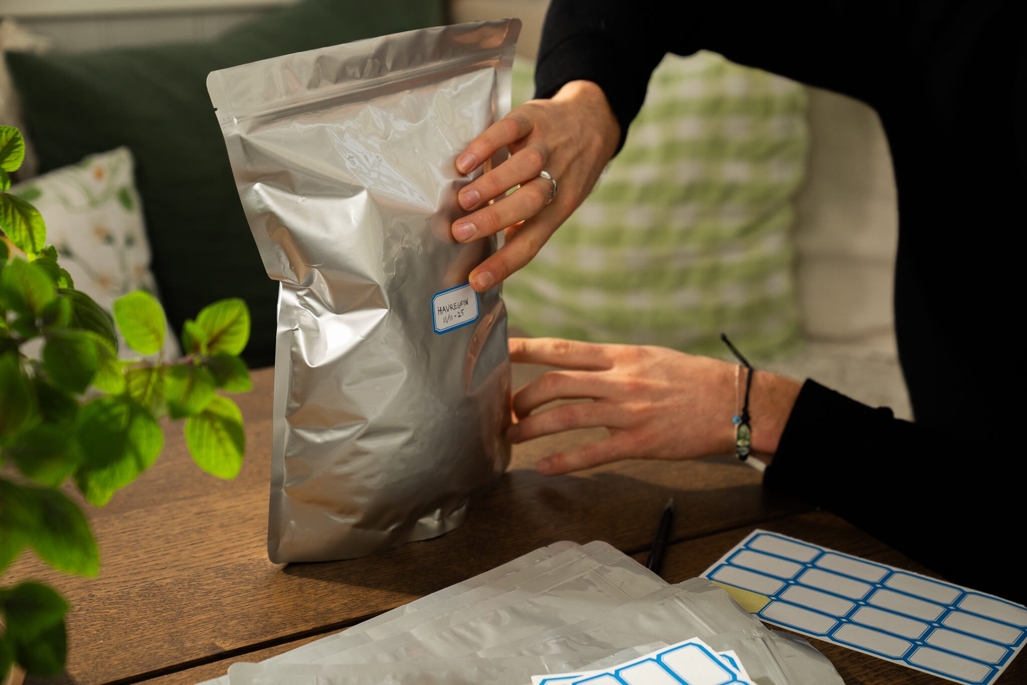 Mylarpåsar för långtidsförvaring – komplett kit