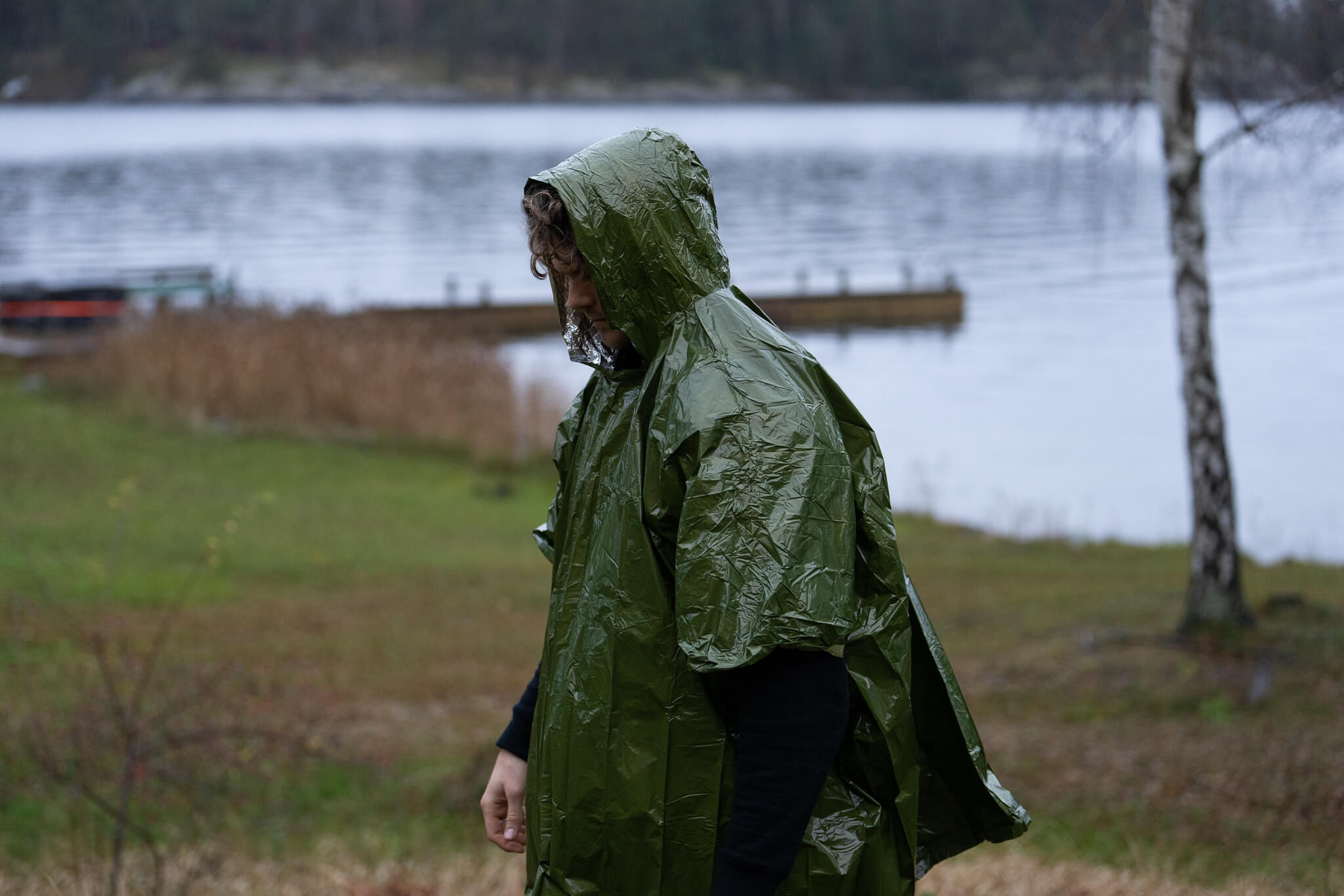 Nödponcho – Vattentät Termisk Överlevnadsponcho i Mylar