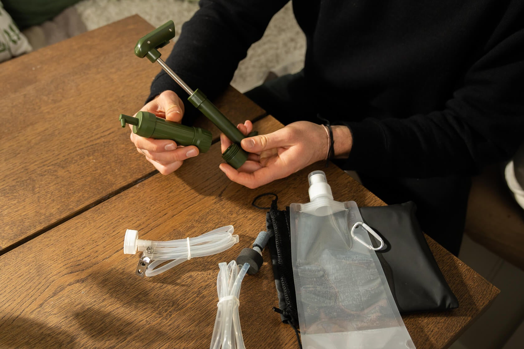 Vattenfilterpump för kris & beredskap