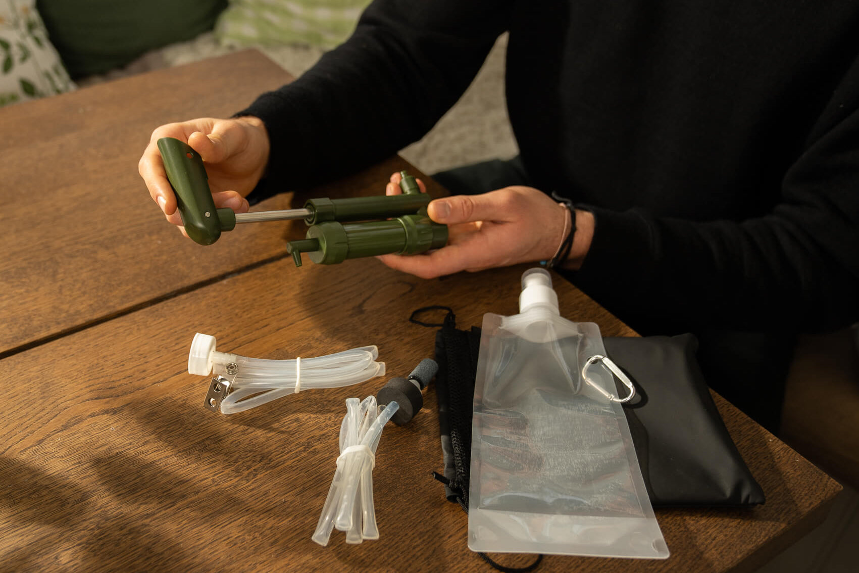 Vattenfilterpump för kris & beredskap