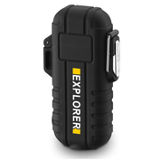 Elektrisk USB-lighter - Vandtæt og vindtæt plasmatænder med lommelygte